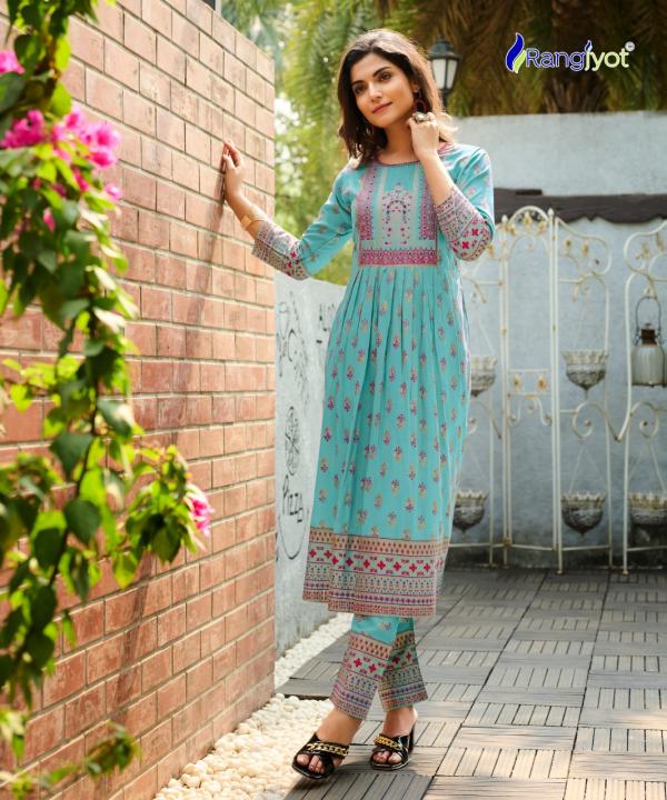 Rangjyot Saarvi Vol 1 Daily Wear Rayon Designer Kurti With Pant Collection